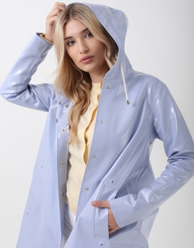 GRACE FLASH BABY BLUE - Women’s raincoat - Waterproof clothing - Colour: pastel blue - Hood - VANNSKJOLD
