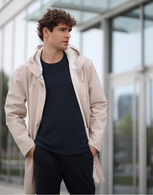 ELEGANCE LIGHT BEIGE Men s raincoat VANNSKJOLD