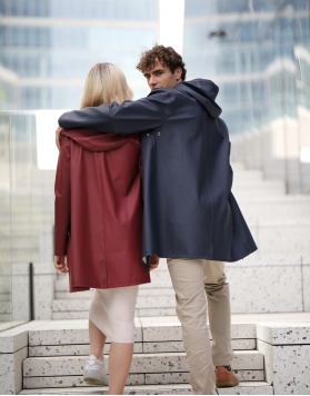 ELEGANCE NAVY BLUE - Men’s raincoat - Waterproof clothing - Colour: navy blue - Cut - VANNSKJOLD